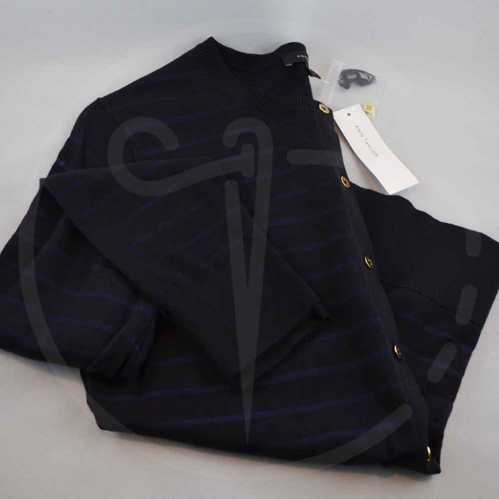 Navy Ann Taylor Cardigan